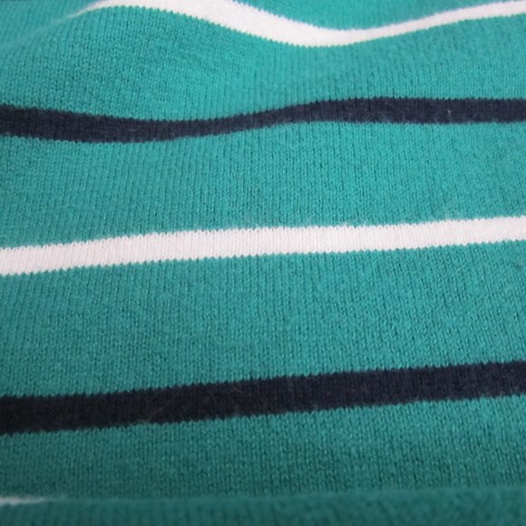 J. Crew Mercantile Peyton Cotton Mixed-Stripe Sweater in Green/Navy - L - Picture 7 of 7